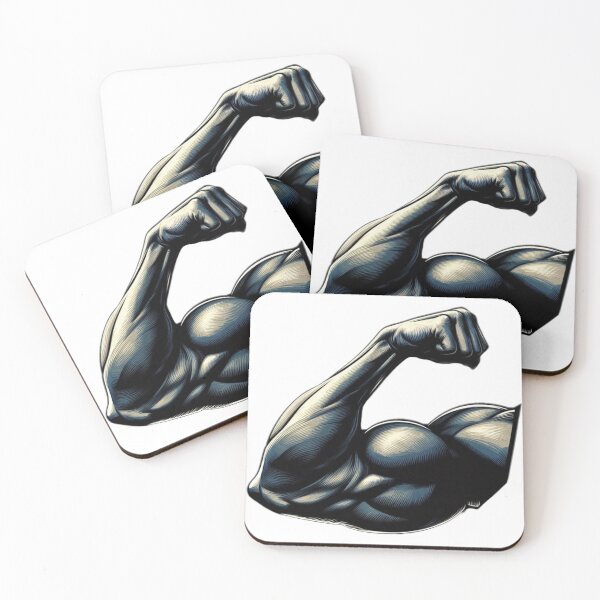 Item preview, Blue Muscle Arm designed and sold by GeneralDaily.