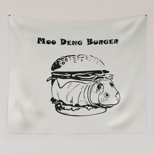 Item preview, Moo Deng Burger designed and sold by bearification.