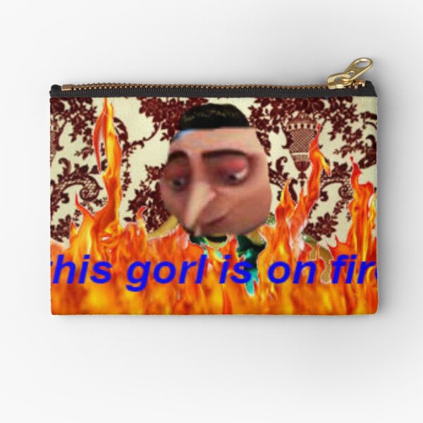 Gru Meme Face Zipper Pouch for Sale by itsjustpeachy