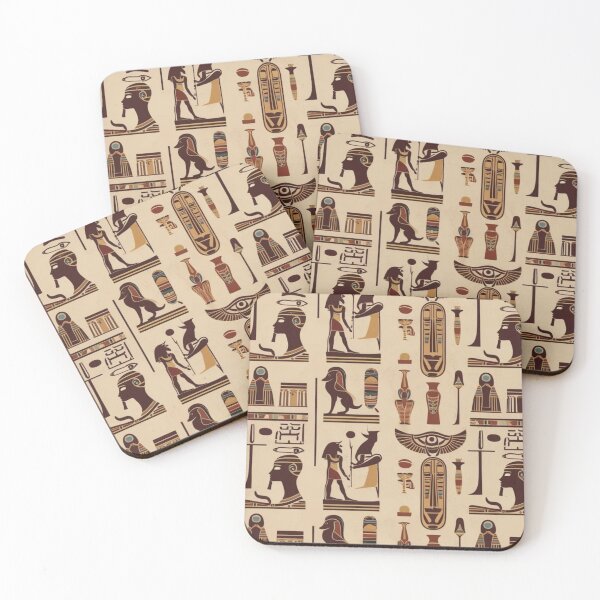 Item preview, Ancient Egyptian Hieroglyphics Pattern designed and sold by lollypopstore.