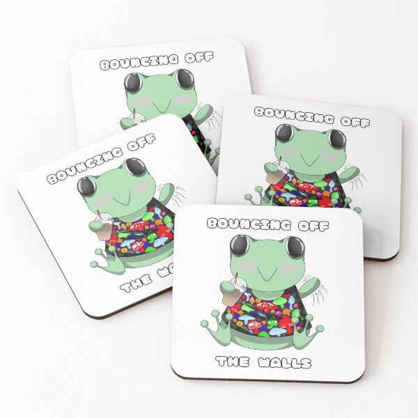 Item preview, Frog Bouncing Off the walls designed and sold by LeCoffeeCat.