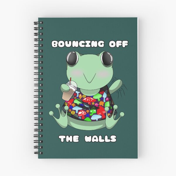 Item preview, Frog Bouncing Off the walls designed and sold by LeCoffeeCat.