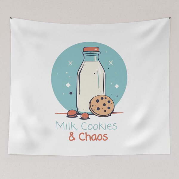 Artikelvorschau, Milch, Kekse & Chaos entworfen und verkauft von HappyCanva.