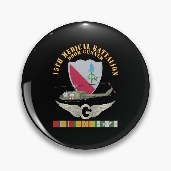 Item preview, 15th Medical Battalion - Vietnam w DoorGunner Wings w VN SVC X 300 designed and sold by Military Insignia Products.