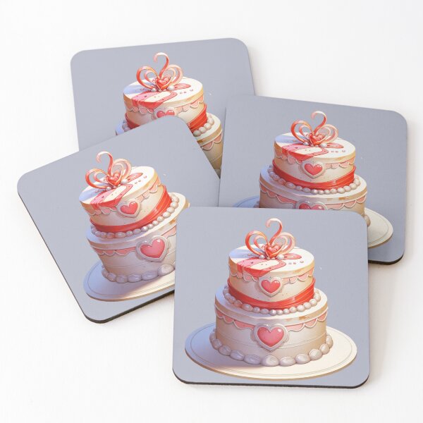 Item preview, Wedding Cake Heart designed and sold by Digiheart.
