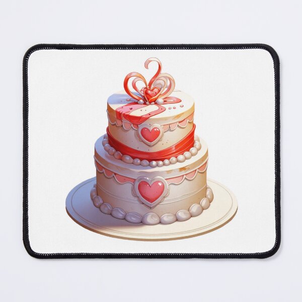 Item preview, Wedding Cake Heart designed and sold by Digiheart.