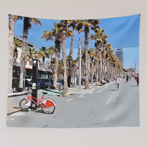 Item preview, Barcelona, Spain - Comic Style Print designed and sold by vozzaphoto.