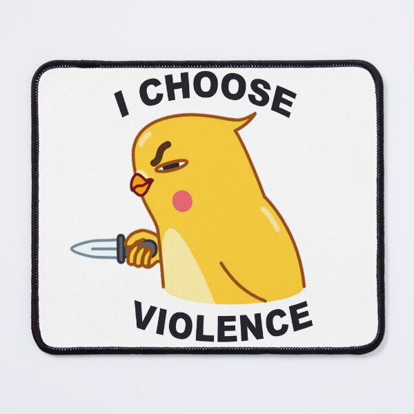 Item preview, I Choose Violence Knife Parrot designed and sold by erkinmaddison.