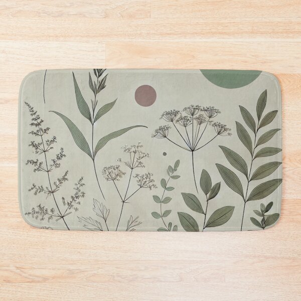 Item preview, Green moon, minimalist botanicals designed and sold by ValerieStOnge.