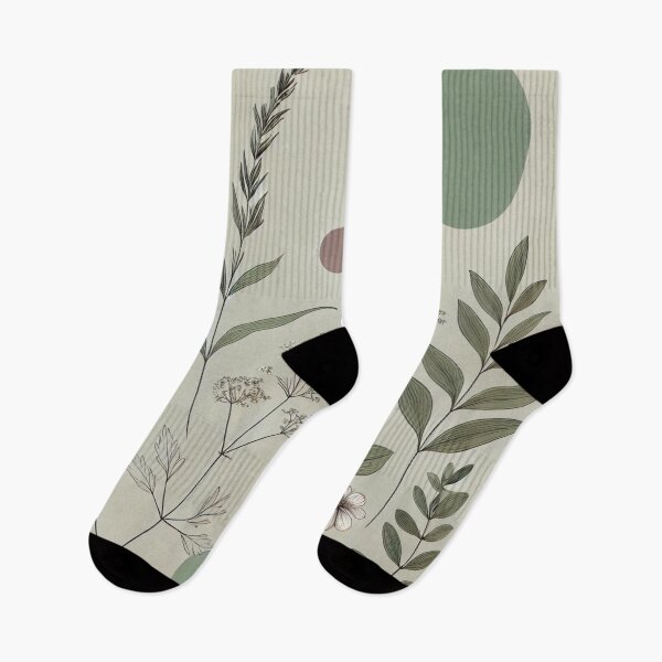 Item preview, Green moon, minimalist botanicals designed and sold by ValerieStOnge.