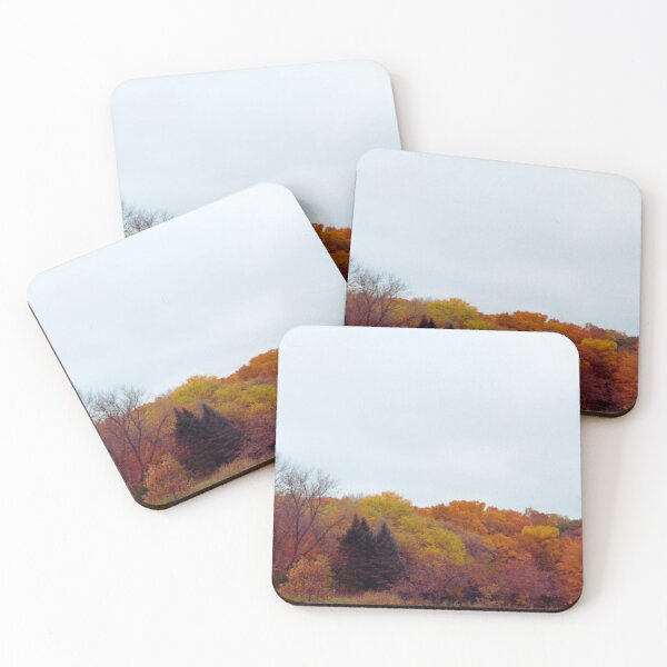 Item preview, Line of Autumn Trees Beneath a Big Blue Sky designed and sold by CountyKent.