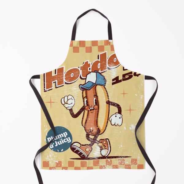 Item preview, Retro Hot Dog Mascot designed and sold by P1yu5h.