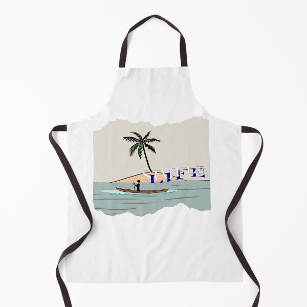 Item preview, Minimalist paddleboarding silhouette on an island "Simple life" designed and sold by StyleFused.