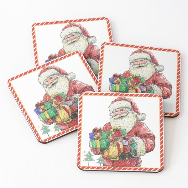 Item preview, Hand DrawingWith Crayons Of Happy Santa Clause  designed and sold by The Art of Kkatarynka.