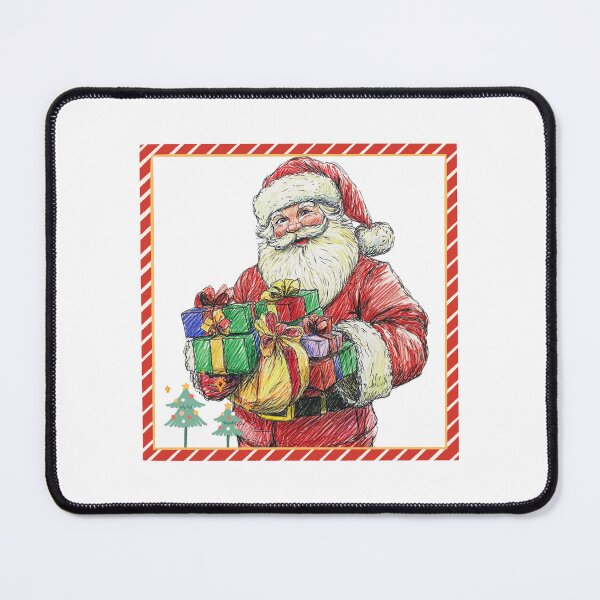 Item preview, Hand DrawingWith Crayons Of Happy Santa Clause  designed and sold by The Art of Kkatarynka.