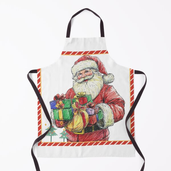 Item preview, Hand DrawingWith Crayons Of Happy Santa Clause designed and sold by The Art of Kkatarynka.