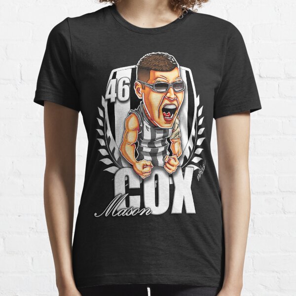 Vista previa del artículo con la obra «Dibujo animado de Mason Cox - Urracas de Collingwood - AFL - Arte de Brocker», diseñado y vendido por baproducts.