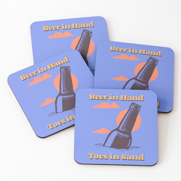 Item preview, Beer in Hand Toes in Sand designed and sold by ArtitudePrintLb.