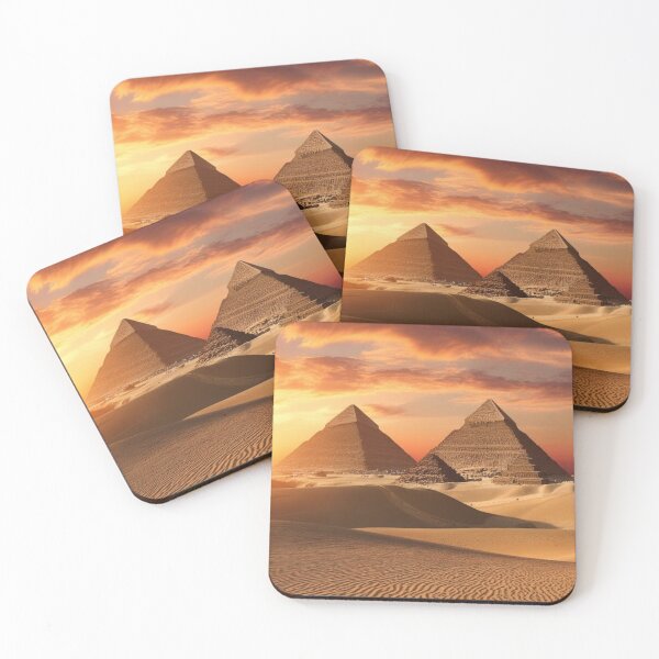 Item preview, Pyramids of Giza at Sunset Landscape designed and sold by lollypopstore.