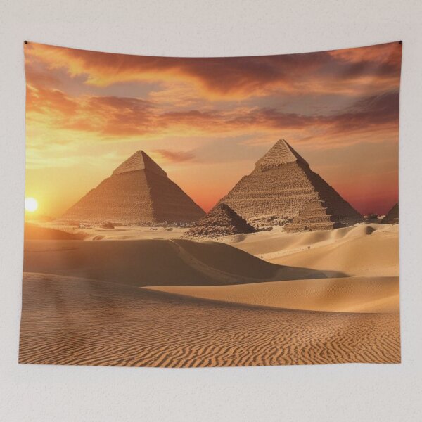 Item preview, Pyramids of Giza at Sunset Landscape designed and sold by lollypopstore.