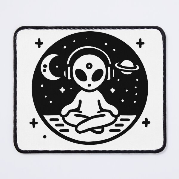Item preview, Zen Alien: Cosmic Meditation designed and sold by lavavamp.