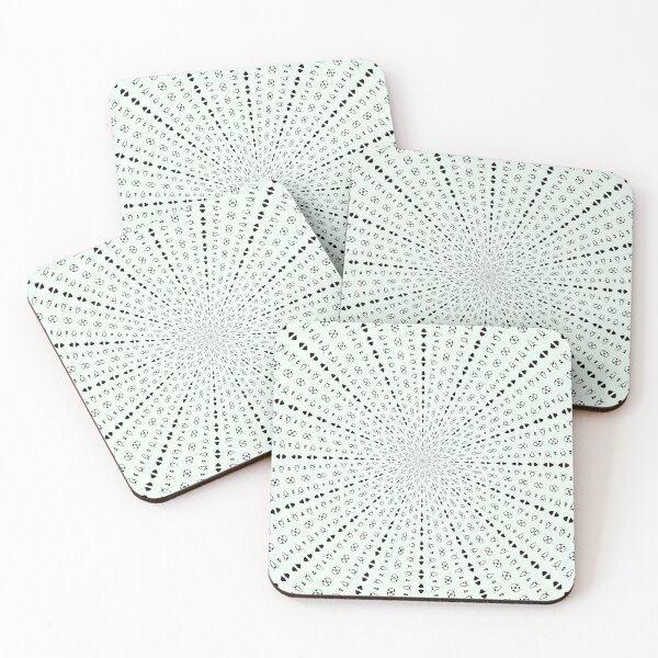 Item preview, Light Rays Mid-Century Pattern Black On White designed and sold by taiche.