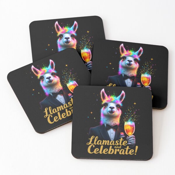 Item preview, Llamaste and Celebrate! Colorful Party Llama Design by LaLi Designs designed and sold by LaLi-Designs.