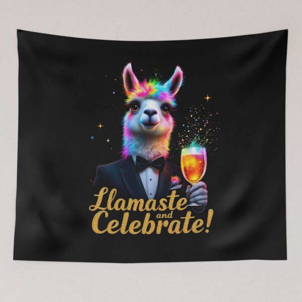 Item preview, Llamaste and Celebrate! Colorful Party Llama Design by LaLi Designs designed and sold by LaLi-Designs.