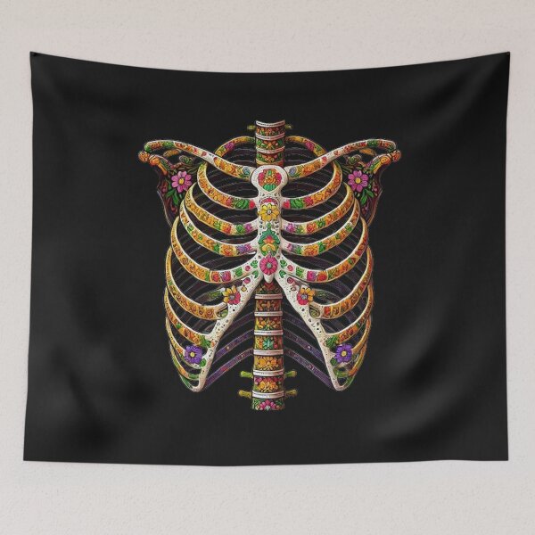Item preview, Halloween Day of Dead Skeleton Flowers Decorated designed and sold by SztylishDesigns.