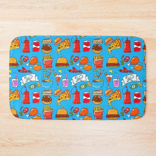 Item preview, Delicious Fast Food-Themed Pattern designed and sold by KelvinBlaze.