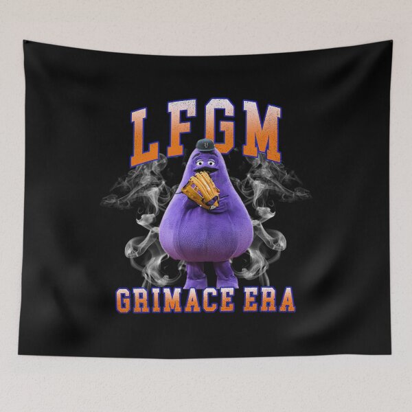 Item preview, New York Baseball Vintage Baseball  - Grimace Cute Mets designed and sold by badreeder.