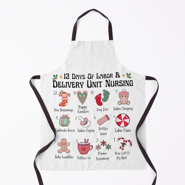 Item preview, 12 Days Of Labor and Delivery Nurse Christmas,Days Of Nurseing Christmas, designed and sold by BornBorn.