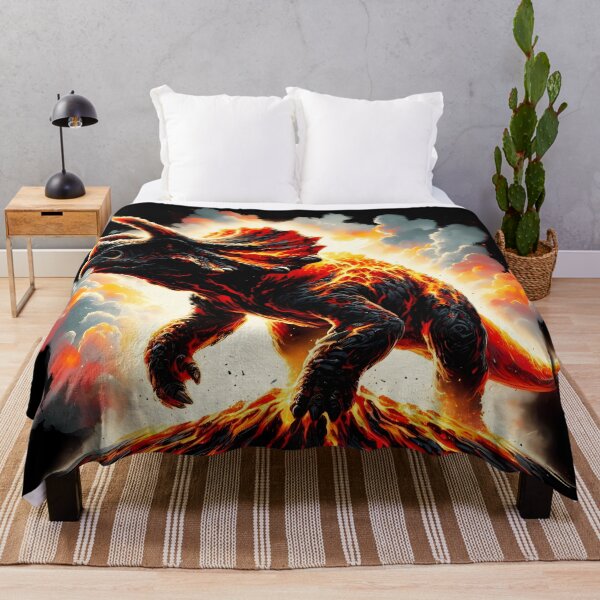 Item preview, Lava Fire Triceratops, Ai Generated Art designed and sold by ACC .