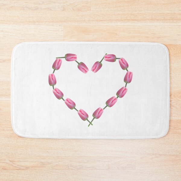 Item preview, Pink tulips in a heart shape designed and sold by KRFNatureGifts.