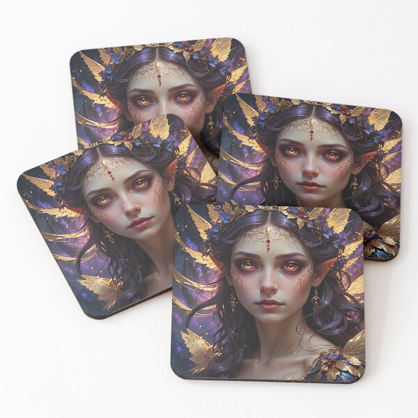 Item preview, Pretty Floral Elf Girl designed and sold by mandalahaze.