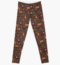 Schildkröte und der Hase in Rot Leggings