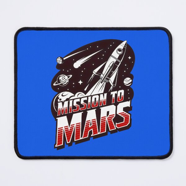Item preview, Mission To Mars Rocket In Space designed and sold by TheArtOfPat.