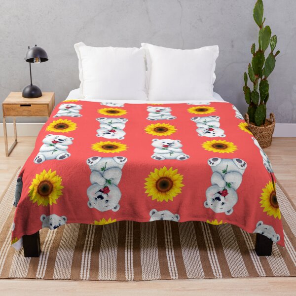Item preview, Bears and Sunflowers Pattern  designed and sold by Grang Art Artistic Designs.