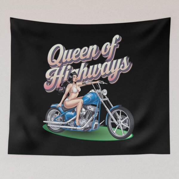 Item preview, Queen of highways - Biker babe alert - Hotter than asphalt - Wild hearts ride designed and sold by JansenGS.