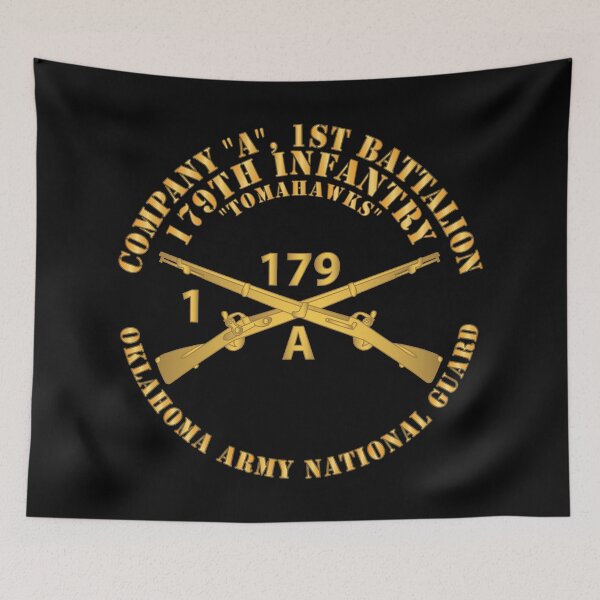Item preview, Company A, 1st Bn, 179th Infantry - OKARNG - Inf Branch X 300 designed and sold by Military Insignia Products.