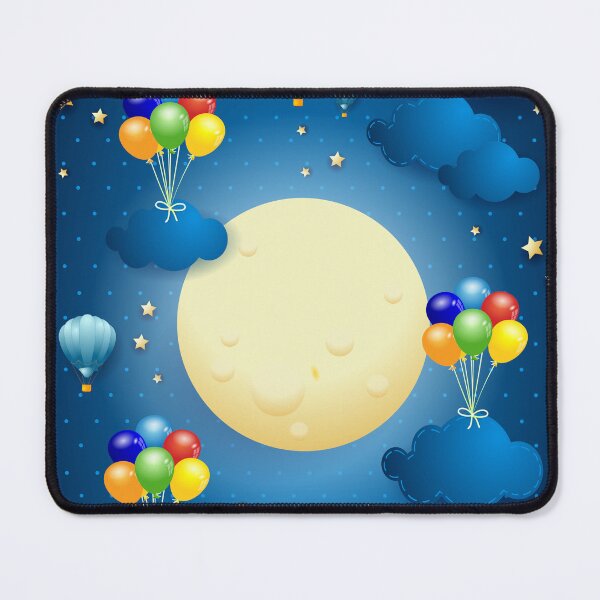 Item preview, Night of dreams, clouds and balloons designed and sold by LuisaVenturoli.