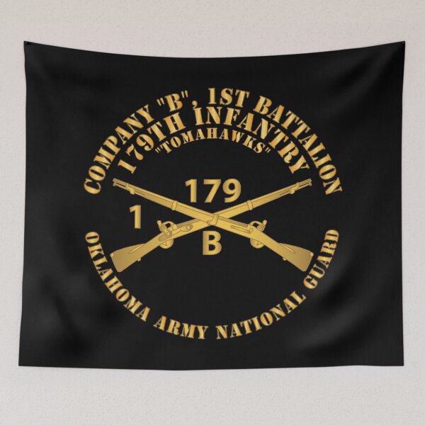Item preview, Company B, 1st Bn, 179th Infantry - OKARNG - Inf Branch X 300 designed and sold by Military Insignia Products.
