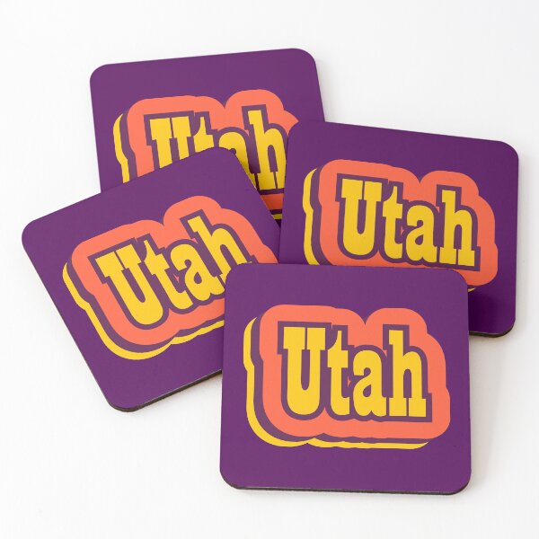 Artikelvorschau, Retro-Typografie des Staates Utah entworfen und verkauft von ArtNoveltee.