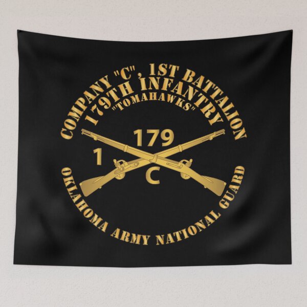 Item preview, Company C, 1st Bn, 179th Infantry - OKARNG - Inf Branch X 300 designed and sold by Military Insignia Products.
