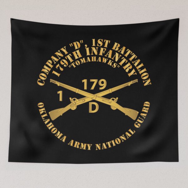 Item preview, Company D, 1st Bn, 179th Infantry - OKARNG - Inf Branch X 300 designed and sold by Military Insignia Products.