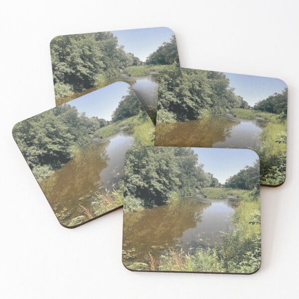 Item preview, Sepia-Tinted Rustic Pond Against Blue Sky designed and sold by CountyKent.