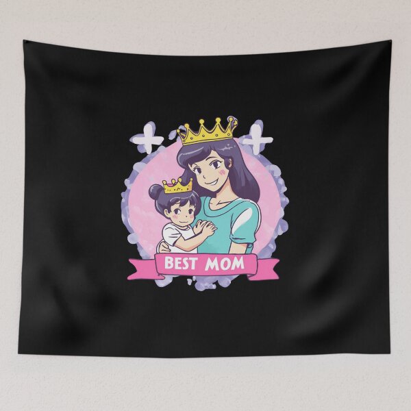 Item preview, The best mom in the world. Anime style. Mom with her daughter. designed and sold by DONandEK.
