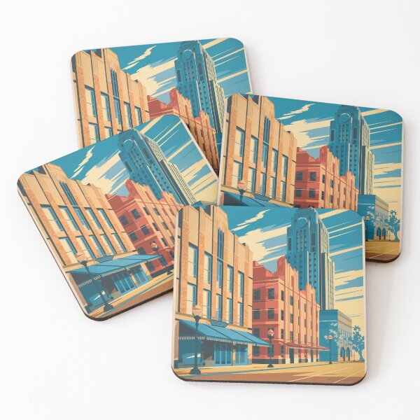 Item preview, Tulsa Vintage Travel Poster designed and sold by TravelerRat.