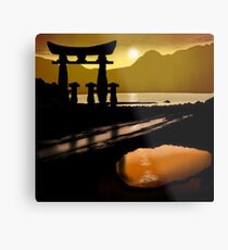Japanese Sunset Metal Print