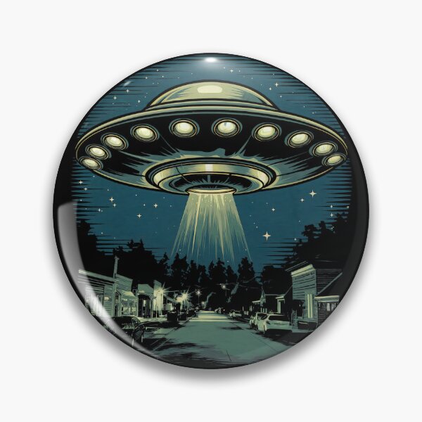 Item preview, UFOs over the city designed and sold by GGZebra.